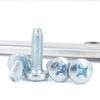 Tornillos Autorroscantes Triangulares de Cabeza Plana Phillips Ranura Cruzada M3~M6 Maquinaria para Muebles Acero al Carbono Endurecido Tornillos Autorroscantes