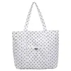 Bolso de Hombro Fresco Estilo Japonés de Lunares 2026 Nuevo Bolso Tote Casual de Gran Capacidad Bolso de Compras Simple Moderno para Mujer