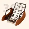 Silla de ocio con forma de viento, adecuada para patio, balcón, sala de estar, dormitorio y siestas; mecedora plegable para una persona, cómoda y relajante