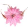 Nueva Moda Flor Grande Tela Accesorios para el Cabello Flor de Peonía para la Cabeza Headdress para Baile Cuadrado Pasador Diadema con Flor para Niños