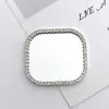 2025 Novo Espelho de Coração DIY Acessórios de Joias para Celular Diamante Pérola Flor Lente Materiais de Beleza para Celular