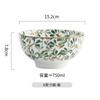 Cerâmica criativa tigela prato terno utensílios de mesa domésticos tigela de arroz prato disco colher sob esmalte cor fábrica atacado