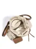 Nova Coleção Primavera Cedo Bolsa Simples de Linho Nuvem Bolsa com Cordão Bolsa de Ombro Transversal da Moda para Mulheres Bolsa de Mão Casual Versátil