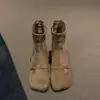 Botas elásticas adelgazantes de tacón alto para mujer 2026 nuevo otoño retro versátiles con hebilla Botines de temperamento para mujeres bajitas