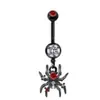 Piercing de Umbigo de Aço Inoxidável Transfronteiriço Morcego Aranha Halloween Estilo Escuro Piercing de Umbigo Joia Piercing Sexy da Moda