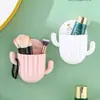 Estante de Almacenamiento Multifuncional de Cactus para Montar en la Pared para Teléfono de Mesita de Noche y Herramientas de Maquillaje, Caja de Almacenamiento para Baño