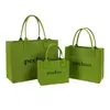 Bolsa de fieltro de color, bolsa de regalo de mano, bolsa de mano portátil versátil, gran capacidad, bolsa de regalo publicitaria con logotipo