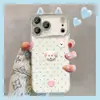 Pulsera de Muñeca Perro de Puntos Adecuada para Funda de Teléfono Apple 17promax iPhone15 Linda 16 Coreana Ins