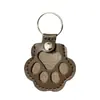 [Estilo Caliente de Celebridad de Internet] Llavero de Cuero Almacenamiento de Pelo de Mascota Llavero Colgante de Pata de Perro Almacenamiento Colgante de Mascota