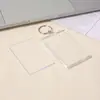 Porta-Retrato em Branco Popular da Cidade Natal Chaveiro de Acrílico DIY Ponto Criativo Pingente de Chaveiro