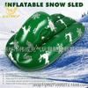 Fábrica de Origen Weicheng Trineo Inflable de Reno Verde de PVC Plegable Juguete Portátil para Deportes de Invierno al Aire Libre