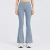 Novas Calças de Yoga Wide-Leg Femininas Cintura Alta Levanta Bumbum Emagrecimento Boca de Sino Esportivas Casuais Fitness Roupa Externa Calças Sem Marcas Embaraçosas