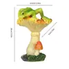 Artesanato de Resina Novo Sapo Cogumelo Jardim Artesanato de Resina Pátio Externo Gramado Vasos Paisagismo Ornamentos