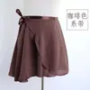 Falda cruzada de ballet para niñas y mujeres