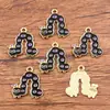 Múltiples Dijes de Aleación para Manualidades Chapado en Oro KC Animales Esmaltados Caballo Hormiga Oruga Insecto Caracol Colgantes Accesorios