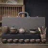 Conjunto de Chá Gongfu Dourado Cerâmica 2026 Novo Retrô Doméstico Escritório Preparo de Chá Gaiwan Xícara de Chá Utensílios de Chá Caixa de Presente