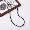Colar masculino de aço titânio, não desbota, de alta qualidade, versátil, joias da moda hip-hop, acessórios retrô simples e únicos para mulheres