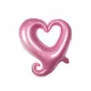 Globos de Corazón Hueco Enganchados de 18 pulgadas para San Valentín, Boda, Confesión y Decoraciones de Pedida de Mano