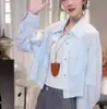 Chaqueta casual ligera de una pieza para mujer, envío directo, estilo coreano primavera/verano 2026, rejuvenecedora, corte holgado, top adelgazante, ropa de protección solar