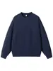 Roupas Masculinas ACU Moletom acolchoado com retalhos de cor sólida e gola henley para homens, novo produto outono e inverno 2026, top simples de caimento solto para homens