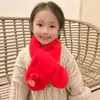 2026 Novo Cachecol Infantil Outono e Inverno Pelúcia Ano Novo Natal Fofo Espesso Desenho Animado Pele de Coelho Sintética Protetor de Pescoço de Bebê