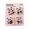 Imán Acrílico para Refrigerador Zaomu Serie Nuonuo Tangzi Lindo Tema de Panda de Dibujos Animados Calcomanía Decorativa Magnética para Refrigerador