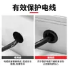 Pasamuros de Goma Doble Cara para Protección de Cables Pasacables Negro Anillo Sellador de Manga para Agujero de Pasacables Manga Protectora Redonda para Cables de Caja de Distribución