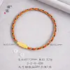Pulseira de Fio de Aço com Fivela de Cilindro Push-Pull à Prova d'Água que Preserva a Cor Pulseira Vermelha para Montagem DIY com Contas