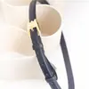 Cinturón Delgado Marrón Estilo Francés, Cinturón Versátil Vintage para Jeans, Camisa o Vestido, Accesorio de Cintura Texturizado