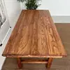 Mesa de Chá de Olmo Velho Escrivaninha Simples de Escritório Mesa de Jantar de Madeira Maciça Mesa Longa Retrô de Madeira de Tronco Mesa de Chá de Bed and Breakfast Tábua Velha de Madeira