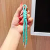 Llavero de Cuerda Trenzada a Mano Miu Colorido Ins de Moda Lanyard para Bolsa Red Social Nudo Creativo Diy Cuerda de Mano