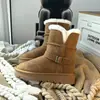 Encuentro de Primera Temporada Botas de Nieve de Suela Gruesa Forradas de Piel para Mujer 2026 Nuevos Zapatos de Algodón Gruesos de Media Caña para Invierno Noreste