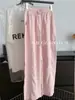 Calças casuais largas para outono de 2026 para mulheres, feitas de tecido Tencel fresco, corte solto, estilo boyfriend, cintura alta, comprimento cropped