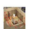 Cerca para Cachorro Tipo Doméstica Interna Cerca para Animal de Estimação Teddy Bichon Corgi Chihuahua Cães de Porte Pequeno Grade Cerca Gaiola para Cachorro