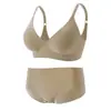Ropa interior de soporte suave transfronteriza color liso alta calidad brillante fruta simple congelado cómodo sexy cubierta de sujetador para mujer