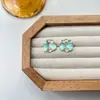 Nuevos Pendientes Geométricos de Pétalos de Esmalte Estilo Japonés y Coreano para Mujer Diseño de Nicho Pendientes Versátiles Exquisitos para Mujer