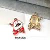 142 Colgantes de Navidad Colgantes de Aleación con Gota de Aceite Accesorios para Joyería DIY Colgante de Papá Noel Muñeco de Nieve Campana