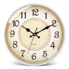 Reloj de Pared Silencioso Estilo Europeo Platino para Sala de Estar, Dormitorio, Oficina; Reloj de Pared Simple y Elegante; Reloj Moderno Creativo de Cuarzo