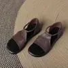 Sandalias Romanas de Plataforma Gruesa Estilo Retro para Mujer 2026 Verano Nuevas Sandalias Mules Huecas Casuales Cómodas de Suela Suave