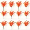 Amazon Transfronterizo Halloween Enredadera de Flores Artificiales Eucalipto Hoja Persa Decoración de Fiesta Flor de Camelia