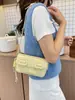 Bolso cruzado de moda nuevo de nicho coreano para mujer, bolso cuadrado pequeño simple y versátil, bolso de hombro para el antebrazo casual para ir al trabajo