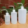 Boca puntiaguda boca curva botella exprimible herramienta riego de flores casero botella rociadora pequeña cuidado de flores regadera para plantas de interior pico largo