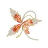 Broche de Mariposa de Cristal de Lujo Ligero y de Gama Alta para Mujer, Elegante Elegante Ropa Exterior Corsage, Accesorios de Pines para Traje de Ropa Exterior de Nicho