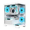 Caja Vacía para Computadora de Escritorio Zhongdian T2 Sin Pilares de Alta Apariencia Caja Panorámica Matx con Espacio para Refrigeración Líquida de 240 mm