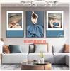 Pintura decorativa de sala de estar de fábrica estilo nórdico mural de parede de fundo de sofá quarto minimalista moderno sala de jantar pintura de parede pintura para pendurar