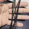 Cordón negro tejido de nailon de 1.5 mm de grosor, accesorios de ropa, marca registrada, etiqueta de juguete, cuerda delgada para bricolaje, 16 hebras