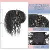 Peluca con flequillo y banda para el pelo con diamantes de imitación, reedición de una sola pieza, peluca femenina con cubierta para la cabeza, cabello blanco, pieza de cabello sin costuras