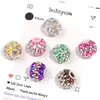 Cadena de Garras Creativa Pintada a Mano Acrílico Pesado con Cuentas Cruzadas Brillo Fino Incrustaciones de Pedrería Cuentas Redondas Nuevas TK Venta Caliente Accesorios de Cuentas Sueltas