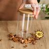Pote de Chá Vidro Pote Selado Garrafa de Vidro de Qualidade Alimentar Chá Perfumado Café Pote de Chá Armazenamento Alimentos Armazenamento Cozinha À Prova de Umidade
