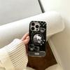 Funda para iPhone 15 con diseño de oso y gato de dibujos animados para Apple Pro Max de 16 pulgadas, resistente a caídas, para mujer de 14/13 pulgadas.